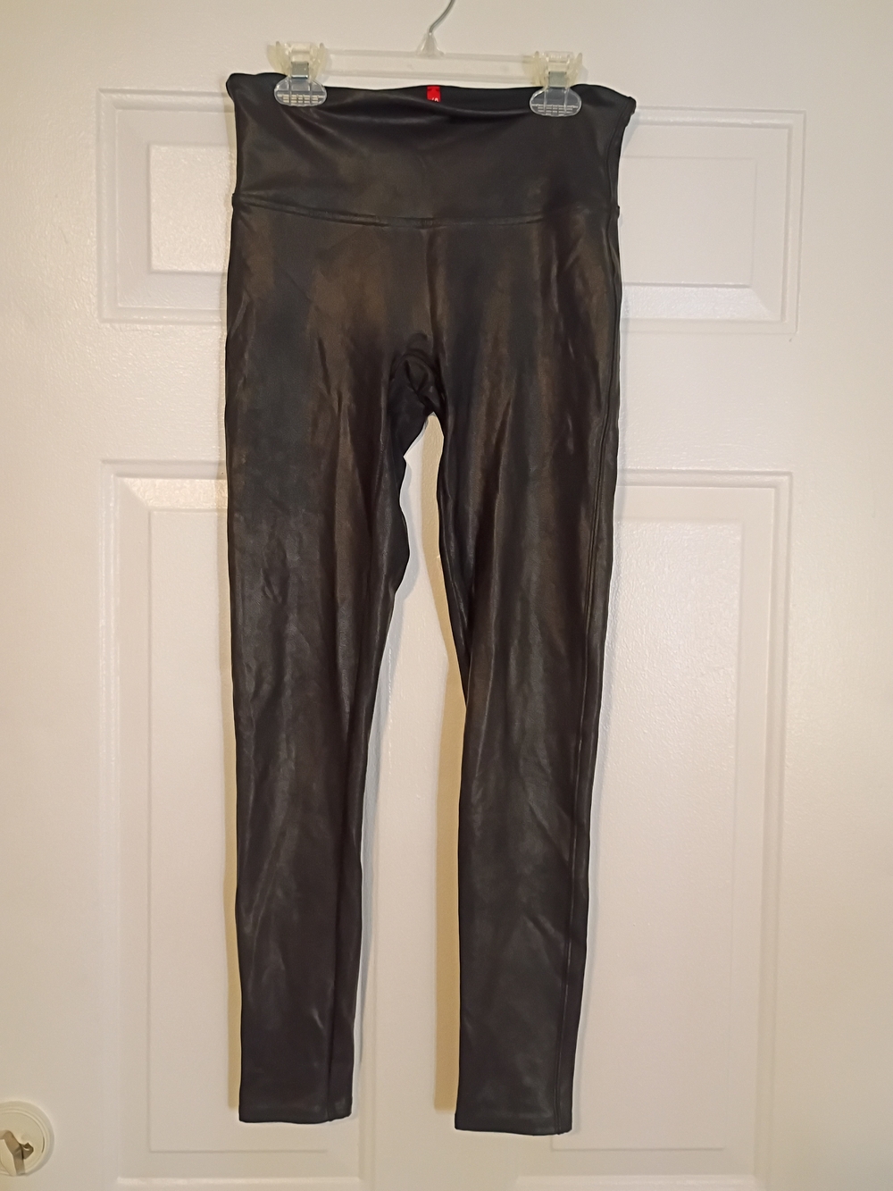 SPANX Black Faux Leather Jeggings - High Waist